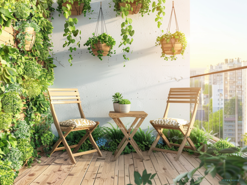 Jak urządzić balkon w małym mieszkaniu z kompaktowymi meblami outdoorowymi