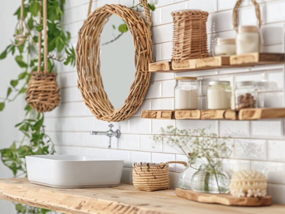 Poradnik: Jak urządzić łazienkę z meblami wykonanymi z drewna odzyskanego?