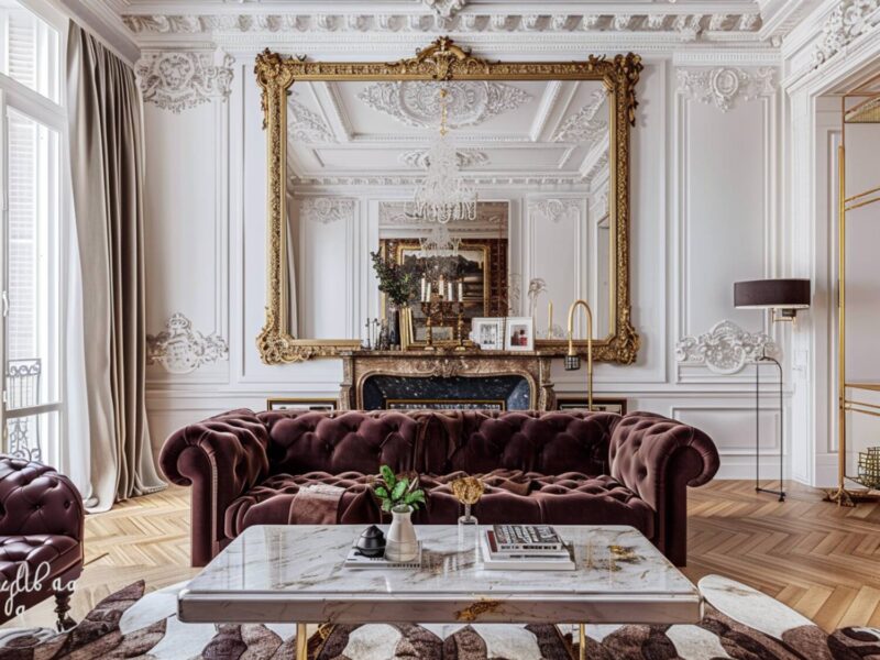 10 inspiracji na luksusowe wnętrza z meblami w stylu francuskim.