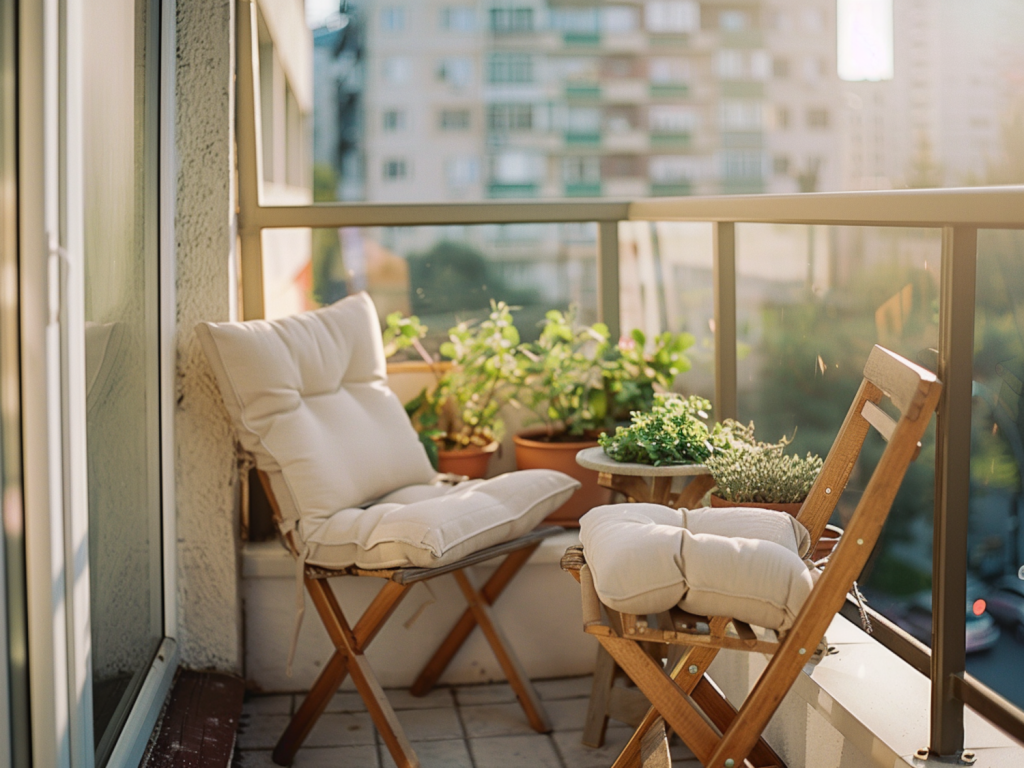 Jak urządzić balkon w kawalerce za pomocą funkcjonalnych mebli