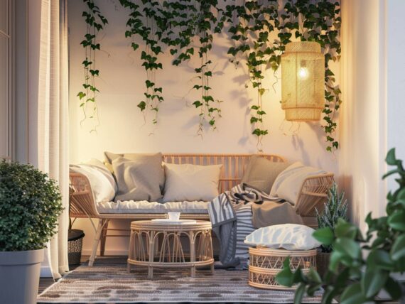 Jak urządzić balkon w kawalerce za pomocą funkcjonalnych mebli?