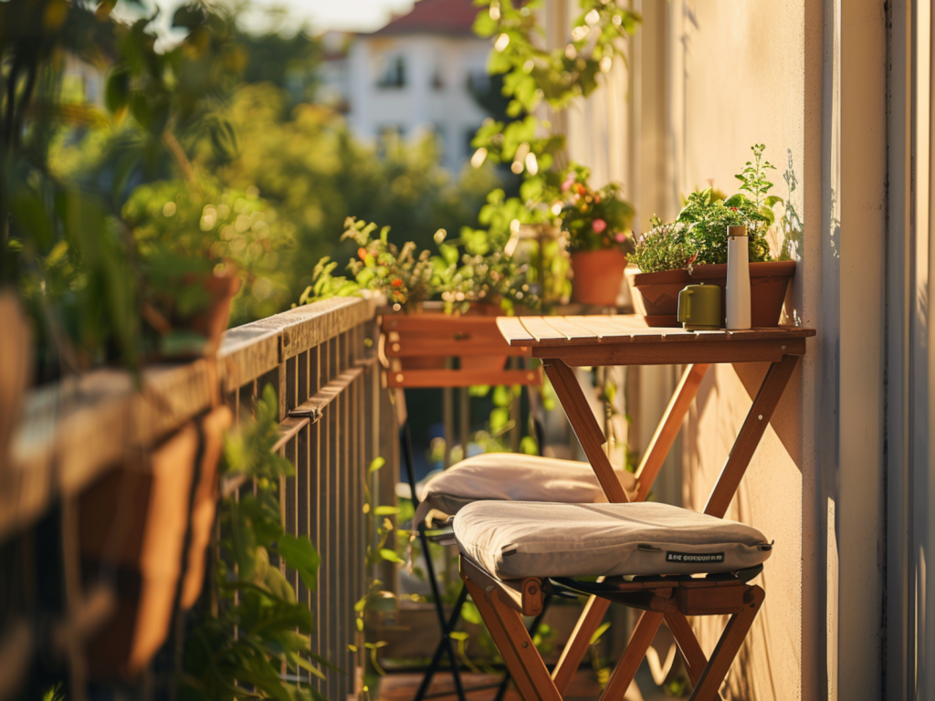 Jak urządzić balkon w kawalerce za pomocą funkcjonalnych mebli
