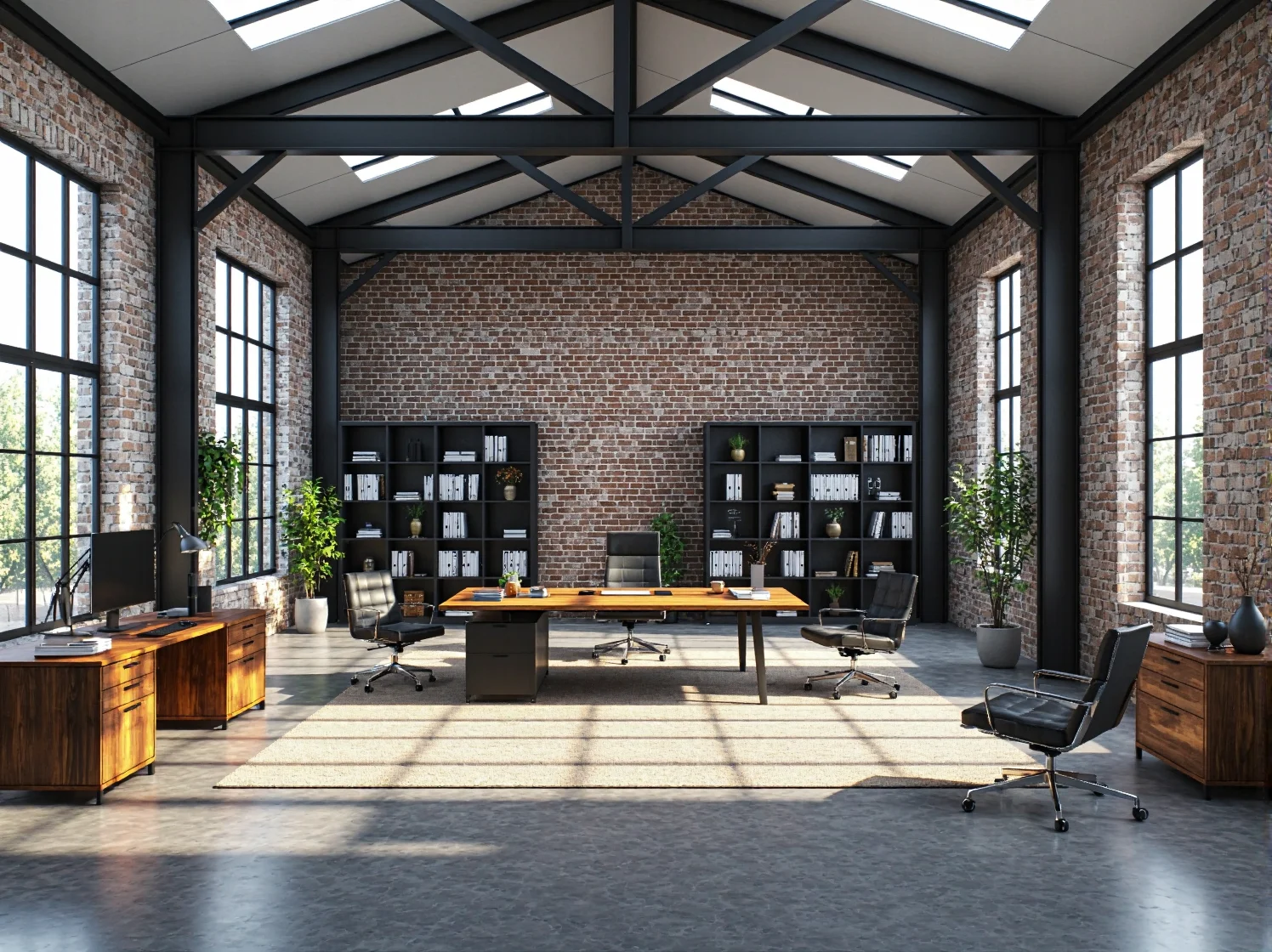 10 inspiracji na biuro w stylu industrialnym z praktycznymi meblami