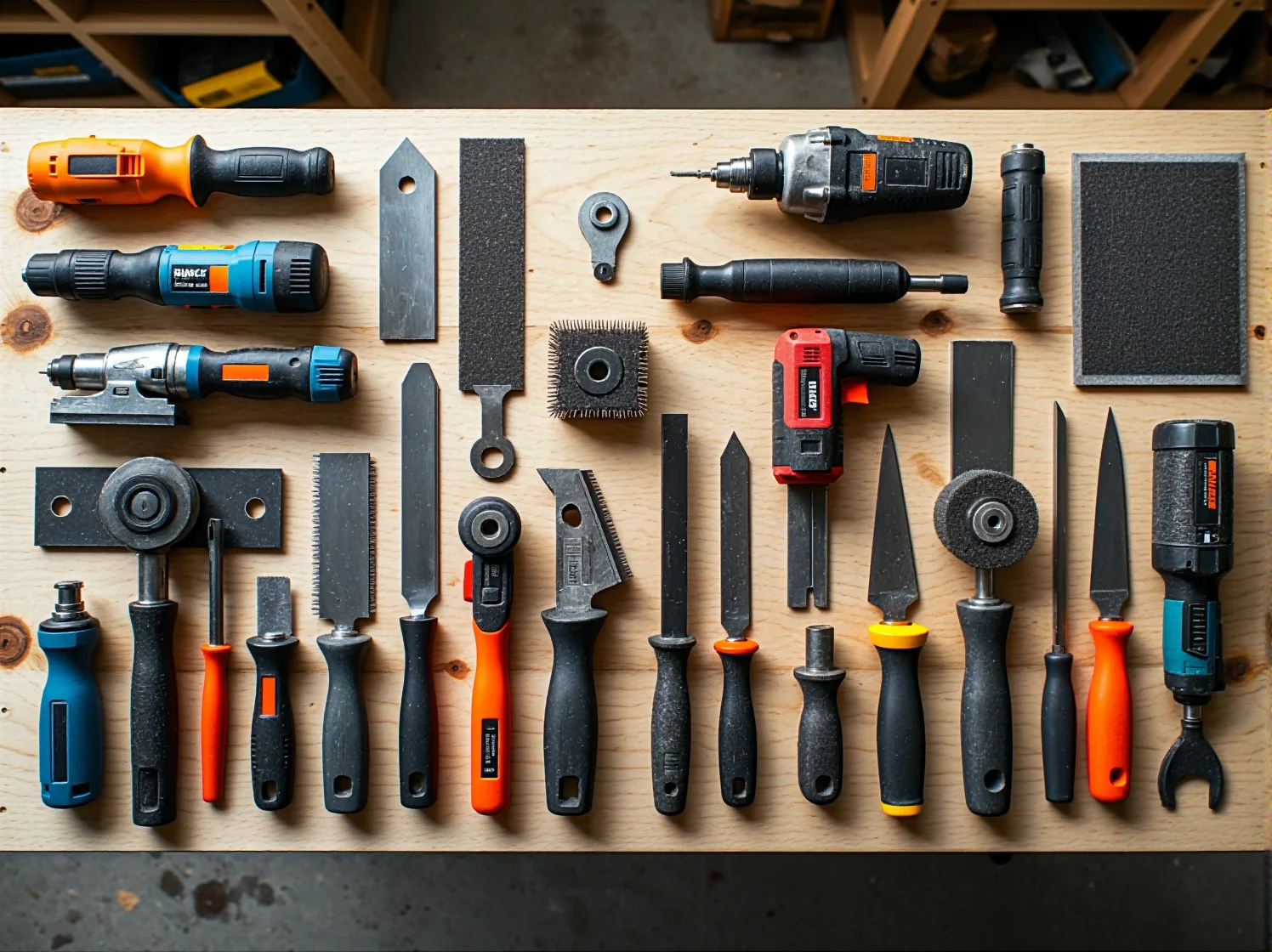 Porównanie gładkiej powierzchni drewna po szlifowaniu z surową deską przed obróbką.