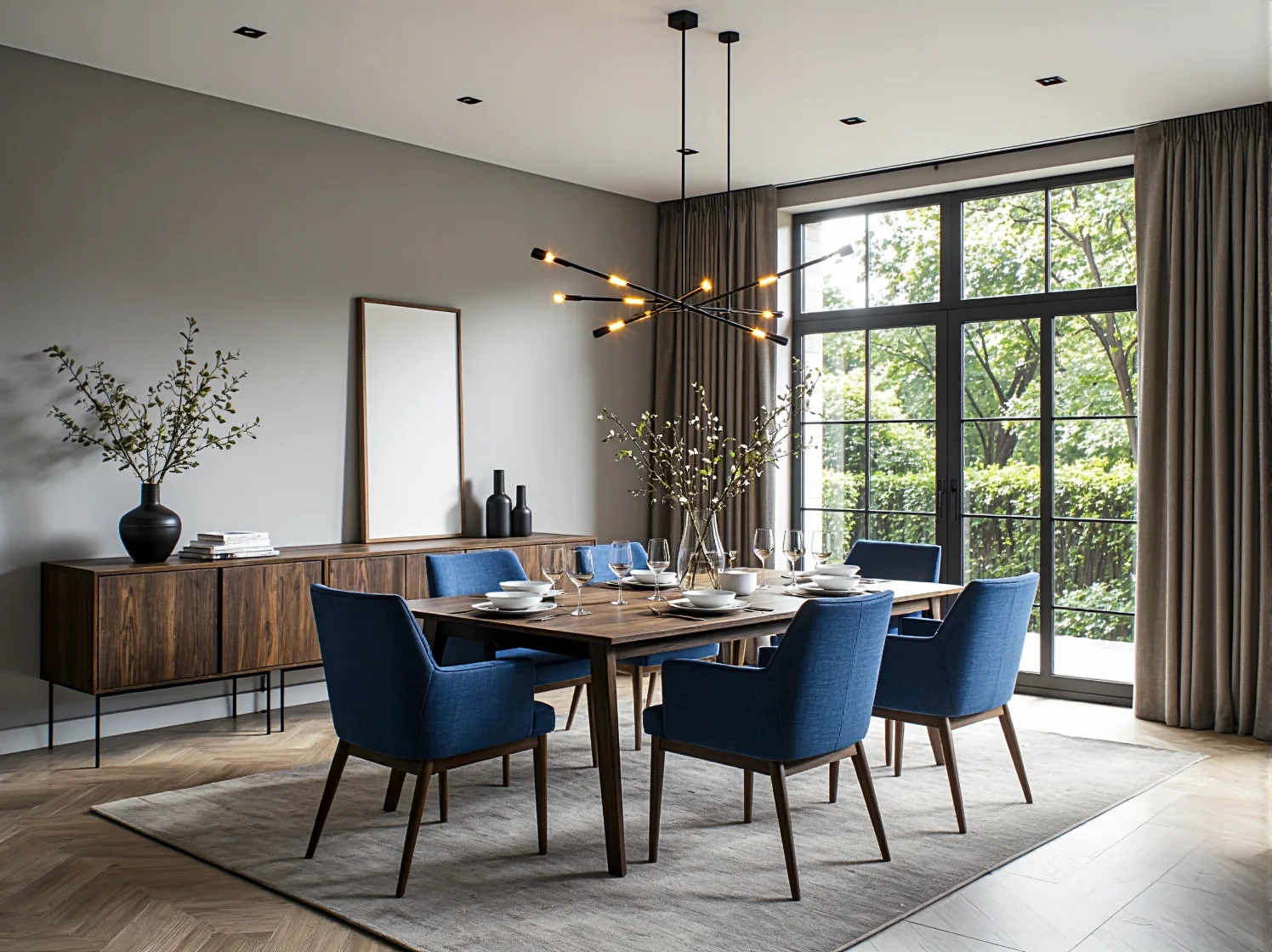 Elegancki fotel w kolorze głębokiego burgundu na tle jasnej ściany, odważne kolory mebli do salonu.