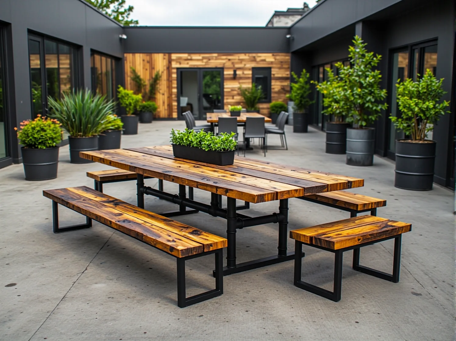 Meble outdoorowe w stylu industrialnym z recyklingu – dlaczego warto?