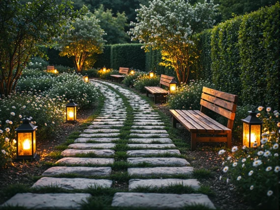 Magia sielskiego ogrodu: Jakie lampy najlepiej podkreślą ścieżki w stylu wiejskim?